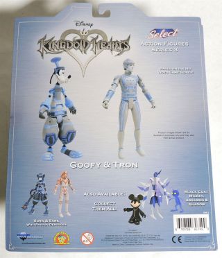 D869.  Kingdom Hearts GOOFY & TRON Action Figures Series 3 by DST (2018) 2