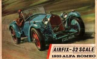Airfix 1:32 1933 Alfa Romeo Plastic Model Kit M0201u