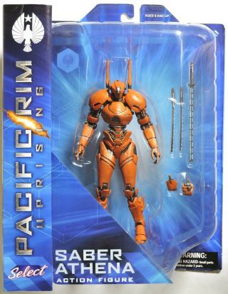 S326.  Pacific Rim Uprising Saber Athena Action Figure By Diamond Select (2018)