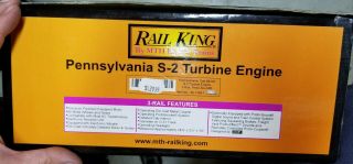 MTH O Railking Pennsylvania S - 2 Turbine Engine 6200 with Proto Sound 30 - 1149 - 1 2
