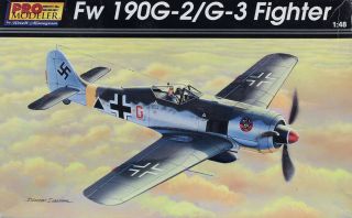 Pro Modeler Revell Monogram 1:48 Fw190 Fw - 190 G - 2/g - 3 Fighter Kit 85 - 5949u