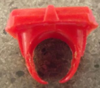 t317) 1967 KELLOGG ' S R&L CEREAL TOY RED FLICKER 3D RING SCUBA DIVER & OCTOPUS 2