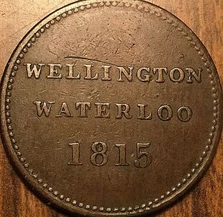 1815 Canada Halfpenny Token Wellington Waterloo - Example