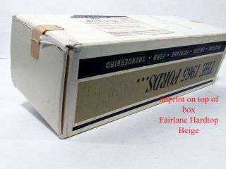 1965 Ford Fairlane Promo Box Only,  No Model Inside