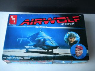 Amt Ertl 1/48 Airwolf Helicopter Plastic Model Kit Complete