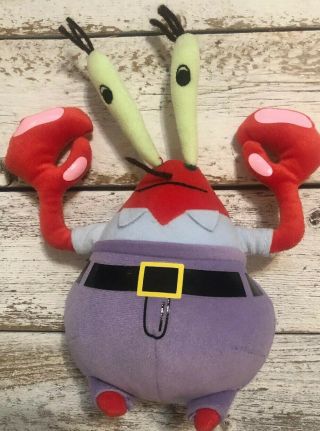 Ty Beanie Babies Spongebob Squarepants Mr.  Krabs Plush Stuffed Animal Toy 2006