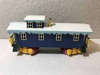 Toy State North Pole Christmas Express Train Car Caboose Blue 893 True 0 2