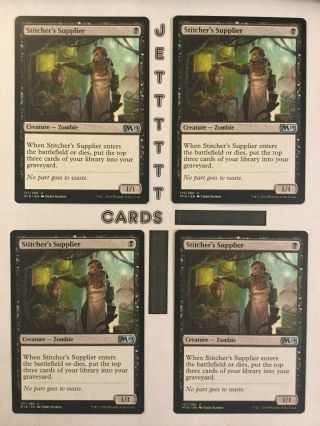 4x Stitcher’s Supplier M19 X4 English Magic Mtg ¥ Multiple Playsets Available ¥