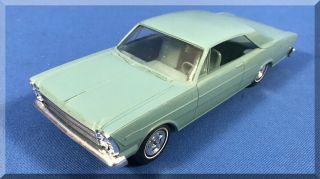 Amt 1966 Ford Galaxie 500 7 Liter Two Door Hardtop Promo Model Car Chrome Wheels