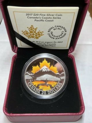 Royal Canadian 2017 $20 Silver Coin - Canada’s Coast Series - Pacific Coast
