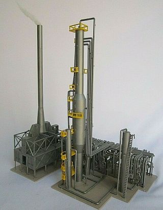 N Scale Unbranded Oil Refinery.  Built Up Kit