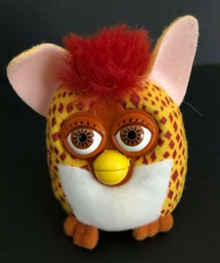 Mini Speckled Furby Mcdonalds Plush Backpack Clip On Tiger Inc 2000