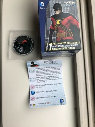 Dc Heroclix Kingdom Come Red Robin Convention Exclusive Dp16 - 002