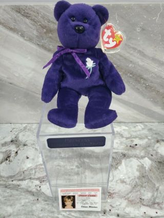 Princess Diana Ty Beanie Baby 1997 W/ Tag Spacing Rare Collectors Pellets