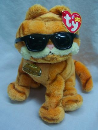Ty Beanie Babies Cool Cat Garfield 6 " Plush Stuffed Animal Toy 2004