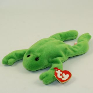 Ty Beanie Baby - Legs The Frog (3rd Gen Hang Tag - Mwnmts)