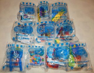 Mcdonalds Happy Meal Toys,  Toy Story 4 Complete Set Of 10 Open Packages