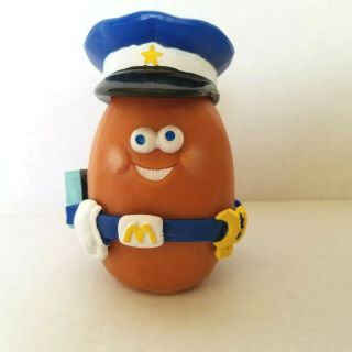 1988 Mcdonalds Happy Meal Chicken Mcnugget Buddies Sarge Policeman Figure Toy