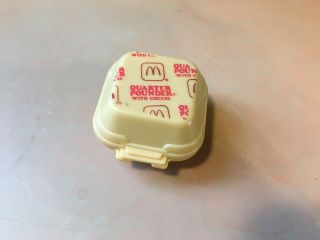 Mcdonalds Happy Meal Kids Toy Quarter Pounder Transformer Box 1988 Robot