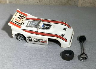 Vintage Aurora Porsche Audi L&m Slot Car