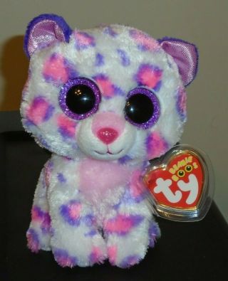 Ty Beanie Boos - Serena The Snow Leopard (2015 Justice Exclusive) 6 " Mwmt