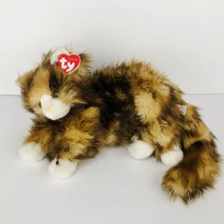 Ty Classic Jumbles The Cat 11 " Plush Toy Stuffed Animal Kitty Doll Cat Calico