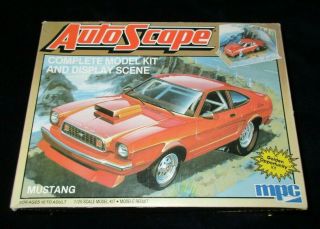 Mpc 1 - 0914 Auto Scape 1/25 Mustang Ii 1987 Model Kit 100 2 In 1 Kit