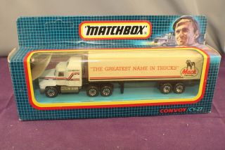Matchbox Convoy Cy - 27 Mack Box Truck The Greatest Name In Trucks Mack Trucks