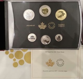 6 - Coins Specimen Set: 2017 Classic Snow Goose,  Canada 