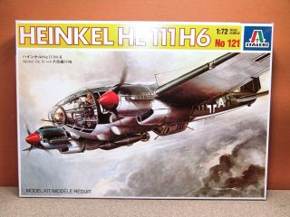1/72 Italeri Heinkel He - 111 H - 6 Model Kit 121