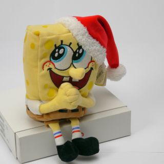 TY Beanie Baby SpongeBob Jolly Elf Christmas Plush 2004 With Tags 2