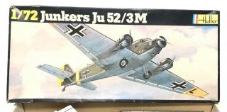 Heller Junkers Ju 52/3 M 1/72 Scale German Model Plane No 380 France 2