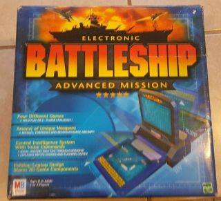 Battleship Electronic Talking Advanced Mission Game By Milton Bradley 2000