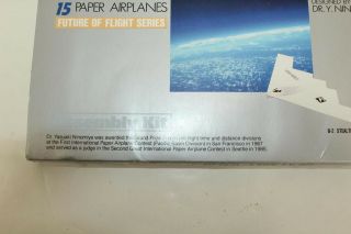 15 Paper Airplane Model Kits White Wing Reserved Edition Includes Instructions 2