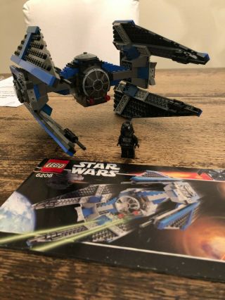 Lego Star Wars 6206 Tie Interceptor 100 Complete W/ Minifig,  Instructions