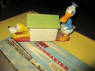 Lionel 1936 Donald Duck & Pluto 1107 Hand Car & Correct Track