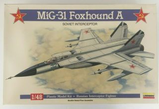 Lindberg 1/48 Model Of The Mig - 31 Foxhound A