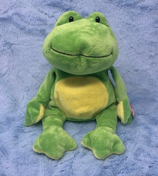 Ty Pluffies Ponds The Frog Plush Stuffed Toy Green