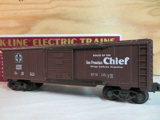 K - Line Train Atsf Santa Fe San Francisco Chief Railroad Freight Box Car 64237
