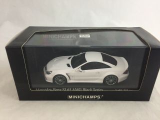 1/43 Minichamps Mercedes - Benz Sl65 Amg Black Series,  White,  400 038222,  1/1,  344