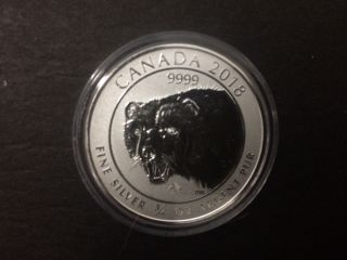 2018 Canada $2 Wolverine 3/4oz Reverse Proof Silver Bullion Coin 0.  75