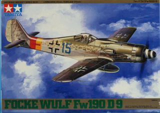Tamiya 1:48 Focke Wulf Fw - 190 D - 9 Plastic Aircraft Model Kit 61041u