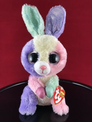 Ty Boo (multi - Colored Bunny Rabbit) Bloom 8 " (reg Size) Mwmt Vhtf Retired
