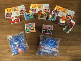 2019 Mcdonald’s Toy Story 4 Collectible Toys Complete Set Of 10,  W/stickers