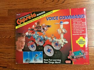 Vintage Capsela 3000 Motorized Voice Command Science Construction Toy