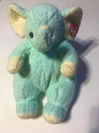Ty Baby Rattle Plush - Elephantbaby With Tag