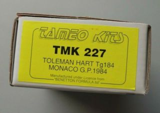Tameo 1/43 Toleman Hart Tg184 1984 Monaco Senna,  Complete Not Started