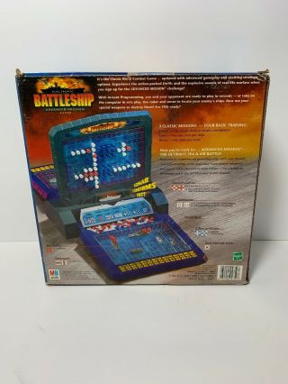 Electronic Battleship Advanced Mission Milton Bradley 2000 100 Complete 2