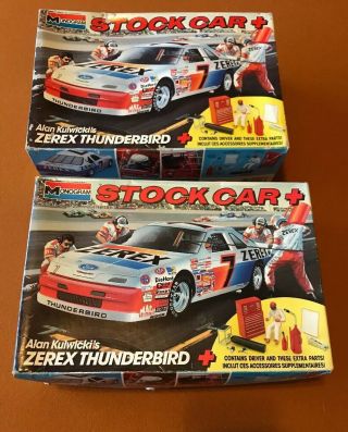 Monogram Combo Stock Car Alan Kulwicki’s Zerex Thunderbird 1/24 J&e Hobby