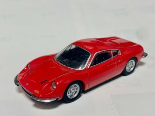 Ferrari Dino 246 Gt Bright Red Loose Kyosho 1:64 Part.  7 Neo